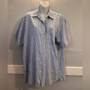 Steve & Barry's Blue and White Striped Casual Shirt
